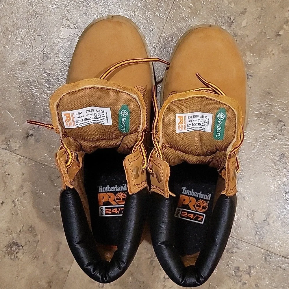 TIMBERLAND PRO LEATHER WORKBOOTS UNISEX - Picture 2 of 5